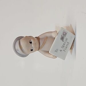 Vintage Jesco Kewpie Baby "To A Special Friend" Mailman 1993 Bisque Figurine